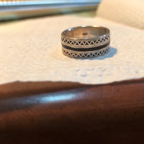 Vintage 925 Sterling Silver Ring Band Size 9 - Picture 3 of 7